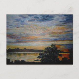 Sunset at Lakeshore Postcard