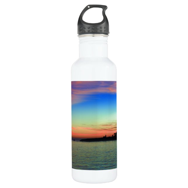 Sunset at Lighthouse Point, Santa Cruz 710 Ml Water Bottle (Front)