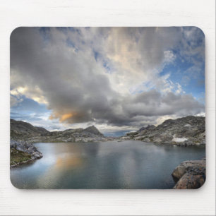 Sunset at Middle Nydiver Lake - Sierra Mouse Mat