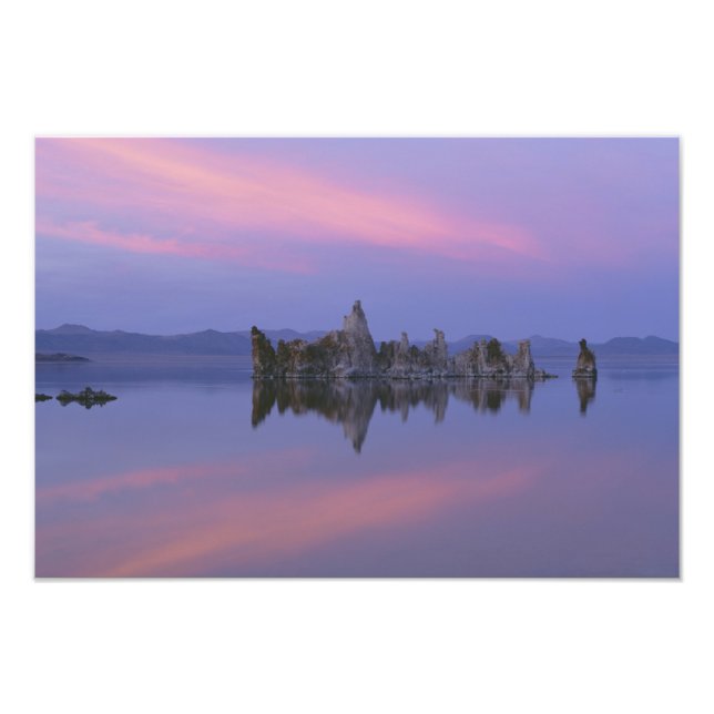 Sunset at Mono Lake, CA. Photo Print (Front)