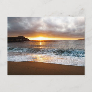 Sunset at Monterey, California's Pacific Coast Postcard