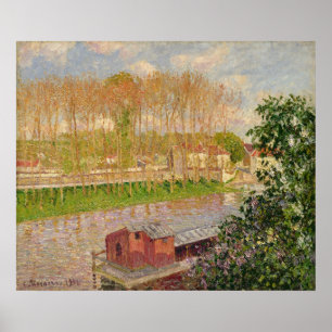 Sunset at Moret-sur-Loing, 1901 Poster