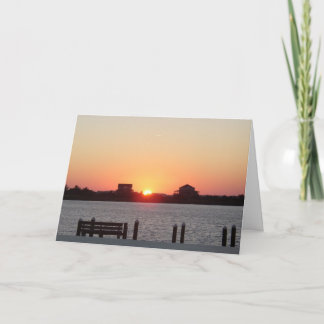 Sunset at Nags Head Card