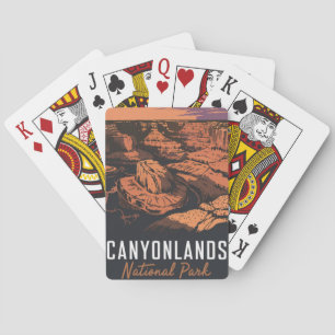 Sunset at National Park Canyonlands Playing Cards