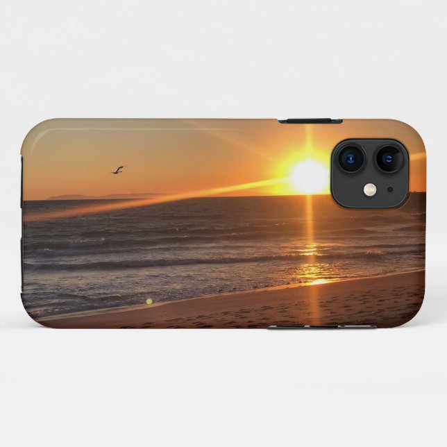Sunset at Newport Beach, California Case-Mate iPhone Case (Back (Horizontal))