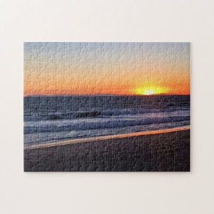 Sunset at Newport Beach, California Jigsaw Puzzle