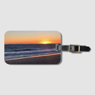 Sunset at Newport Beach, California Luggage Tag