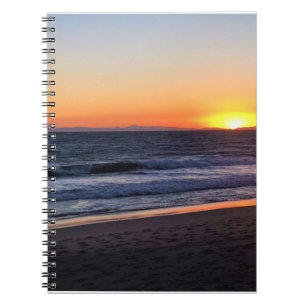 Sunset at Newport Beach, California Notebook