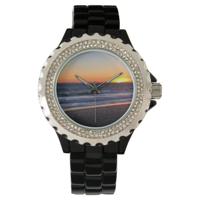 Sunset at Newport Beach, California Watch (Front)