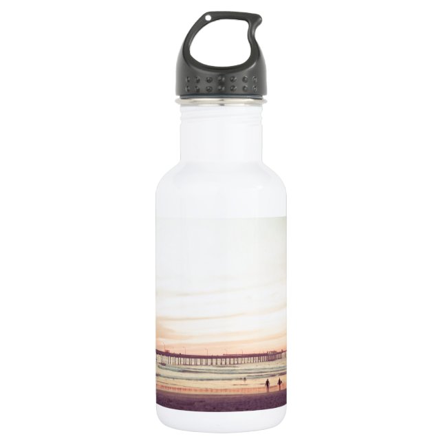 Sunset at Ocean Beach, California 532 Ml Water Bottle (Front)