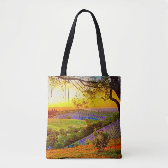 Sunset at Peachy Canyon Tote Bag (Front)