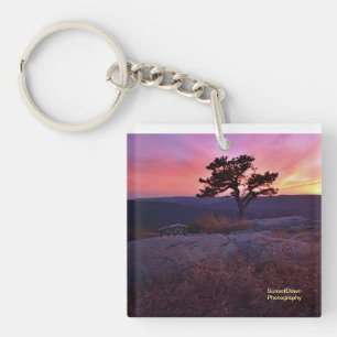 Sunset at Perkins Memorial Drive Key Ring