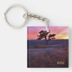 Sunset at Perkins Memorial Drive Key Ring