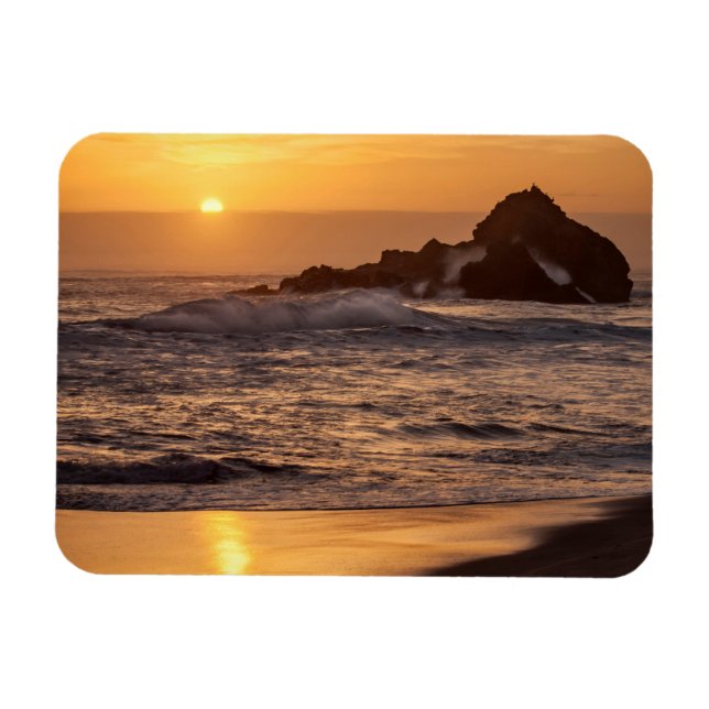 Sunset At Pfeiffer Beach Magnet (Horizontal)