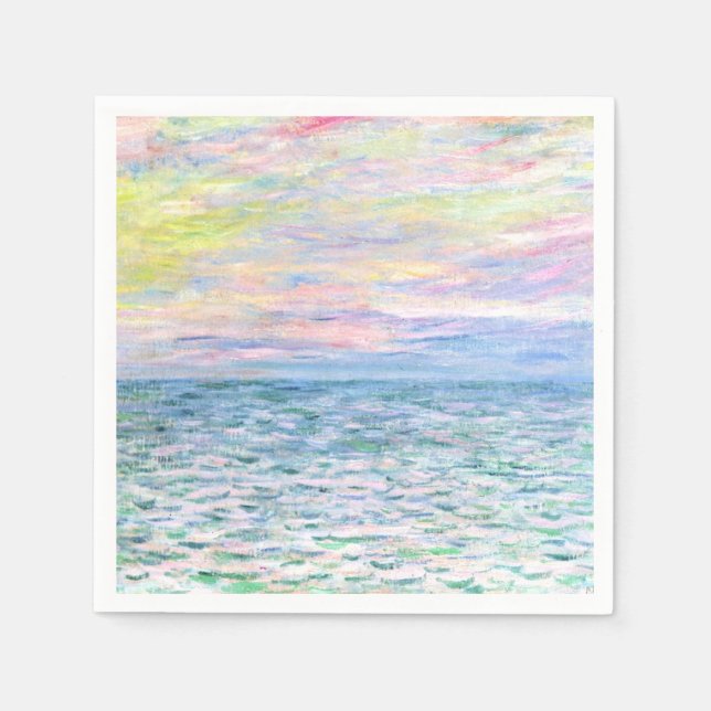 Sunset at Pourville by Monet Napkin (Front)