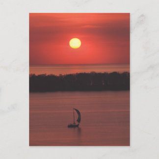 Sunset at Presque Isle Postcard