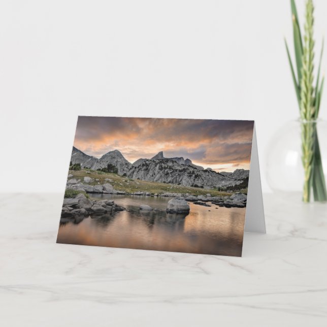 Sunset at Pyramid Lake Card (Front)