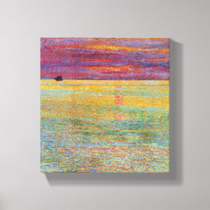 Sunset at Sea (by Childe Hassam) Canvas Print