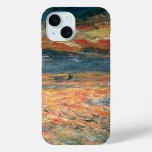 Sunset at Sea by Pierre Renoir, Vintage Fine Art iPhone 15 Case