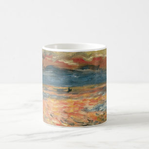 Sunset at Sea by Pierre Renoir, Vintage Fine Art Coffee Mug