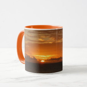Sunset at Sea I Tropical Colourful Seascape Mug