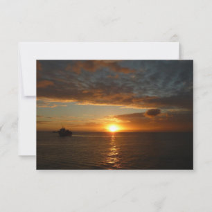 Sunset at Sea II Tropical Seascape