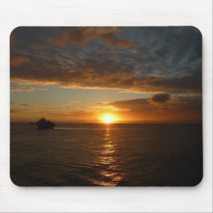 Sunset at Sea II Tropical Seascape Mouse Mat