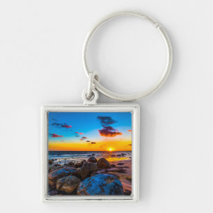 Sunset At Sea Key Ring