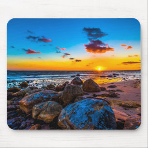 Sunset At Sea Mouse Mat