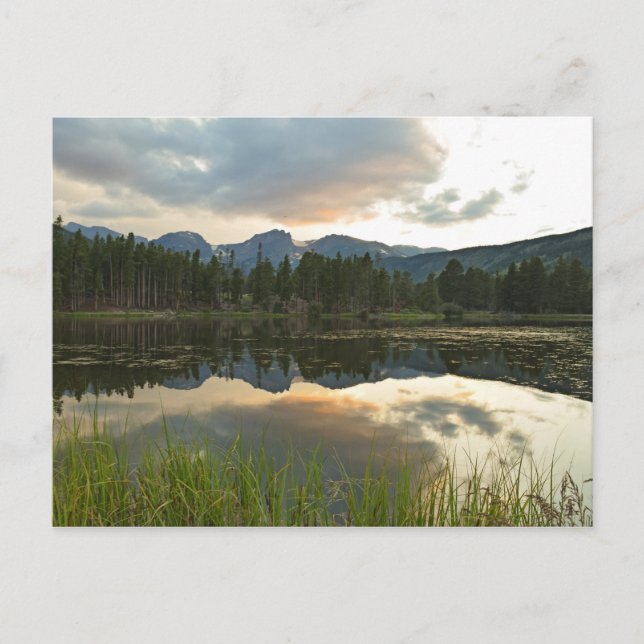 Sunset at Sprague Lake - Rocky Mountain Nat'l Park Postcard (Front)