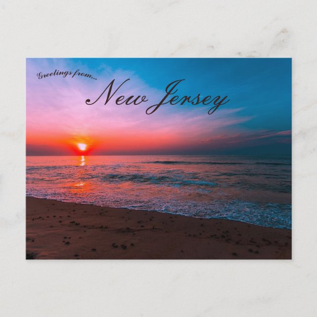 Sunset at Spring Lake New Jersey Postcard (Front)