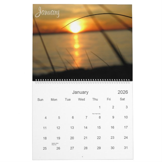 Sunset at the Beach 2010 Calendar (Jan 2026)