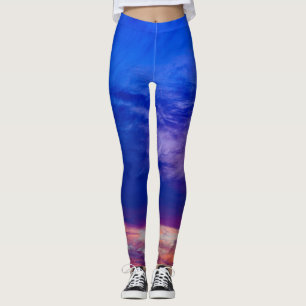 sunset at the beach 3 leggings