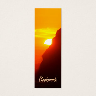 Sunset at the beach bookmark