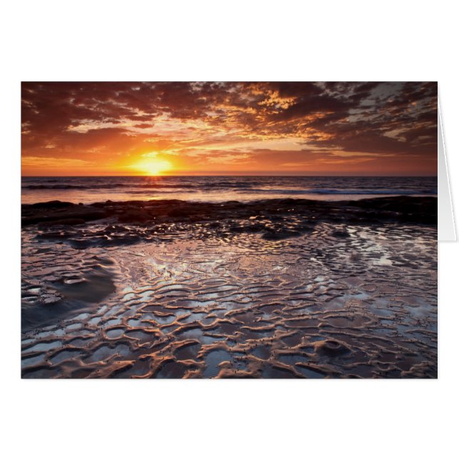 Sunset at the beach, California (Front Horizontal)