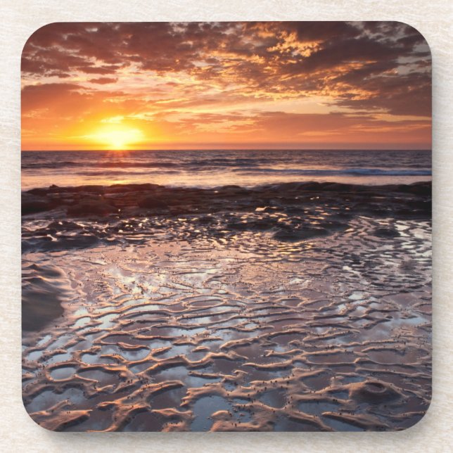 Sunset at the beach, California Coaster (Front)