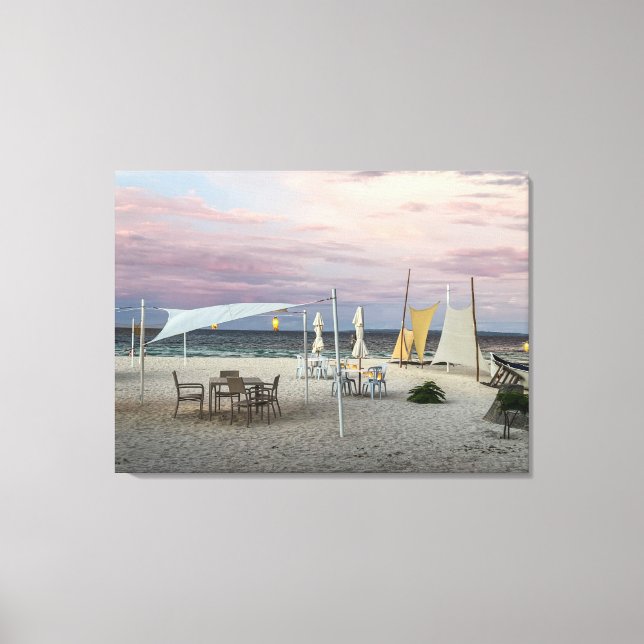 Sunset at the Beach Canvas Print (Front)