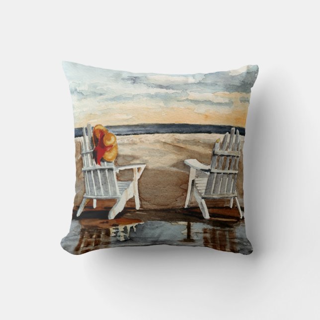 Sunset at the Beach Cushion (Front)