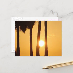 Sunset at the Beach II Postcard