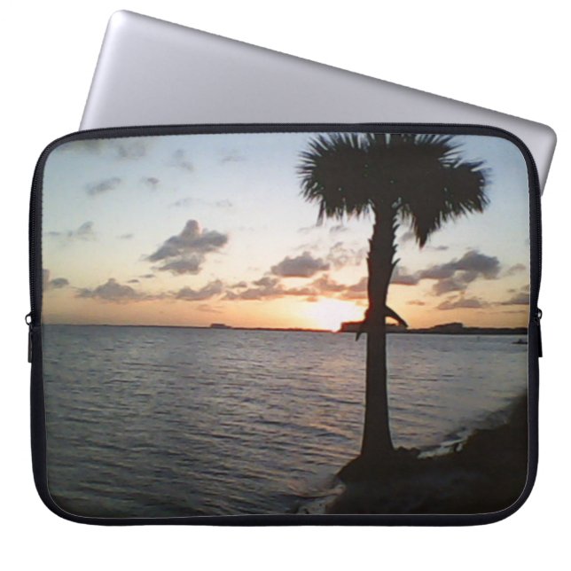 Sunset At The Beach Laptop Sleeve (Front)