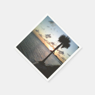 Sunset At The Beach Napkin