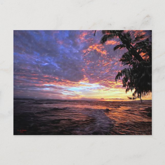 Sunset at the Beach...Postcard Postcard (Front)