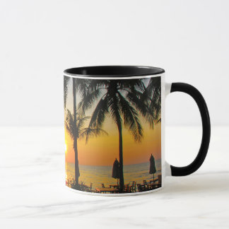 Sunset at the beach White 11 oz Classic White Mug