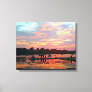 Sunset at The Cove Canvas Print