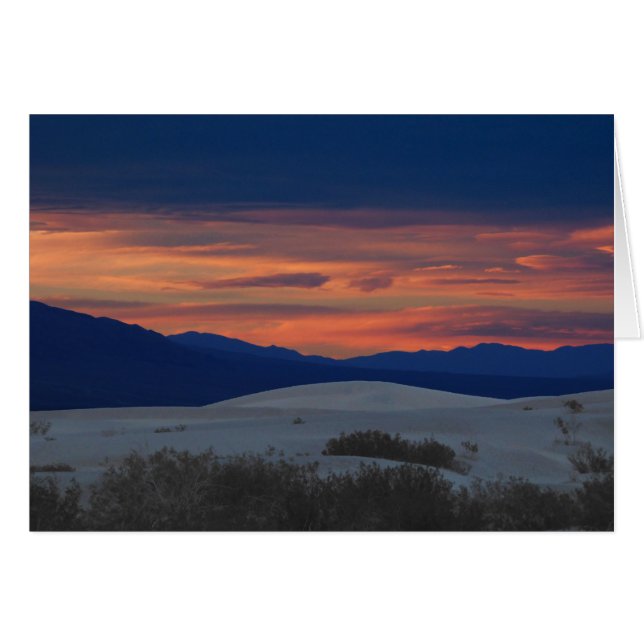 Sunset at the Dunes,  Blank Inside (Front Horizontal)