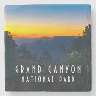 Sunset at the Grand Canyon Stone Coaster