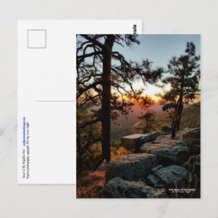 Sunset at the Mogollon Rim Arizona Postcard