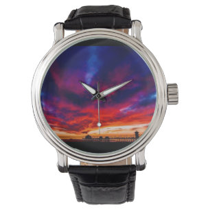 Sunset at the Pier, Huntington Beach, CA Watch