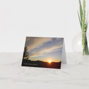 Sunset at the top of The Summit... Card