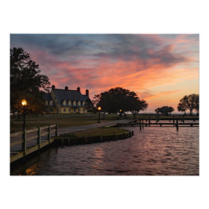Sunset At The Whalehead Club Photo Print